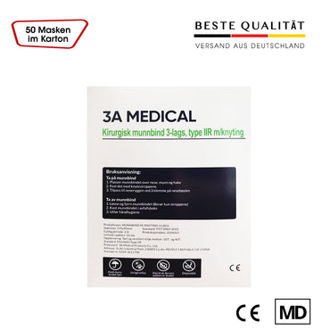 3A Medical TYP IIR – Medizinische Schutzmasken (EN14683)