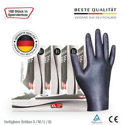 Schutzhandschuhe TPE Schwarz (Puderfrei) S|M|L|XL I 2000 Stück