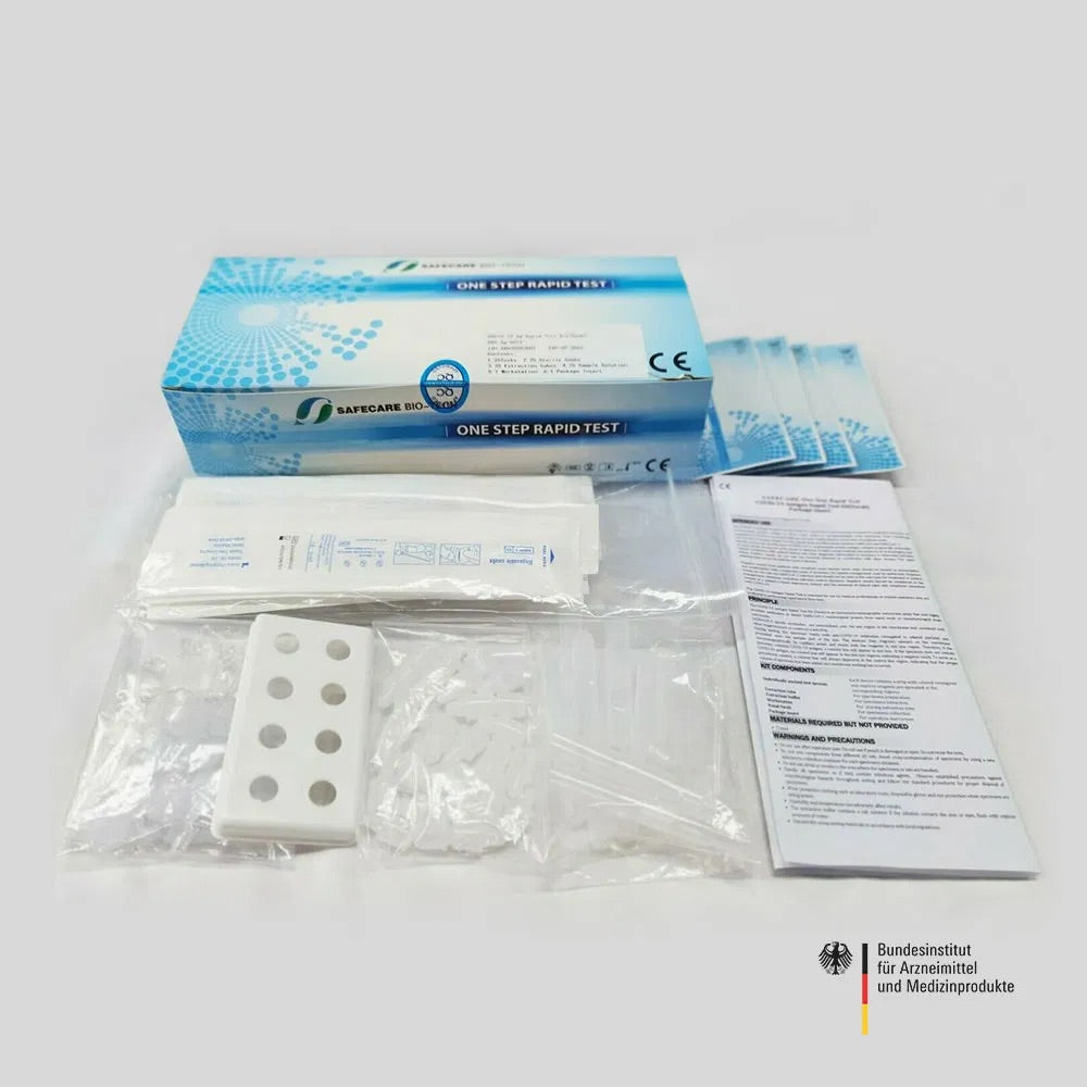 Safecare Biotech COVID-19 Antigen Rapid Test Kit (Swab)/ Nasenabstrich