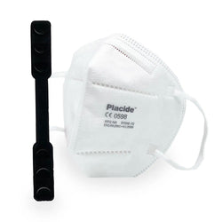 Placide FFP2 Schutzmaske, Grau, Einzeln Verpackt, CE 0598