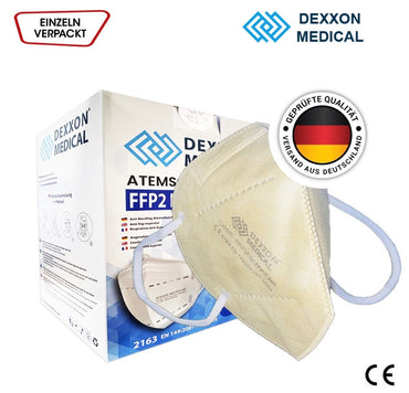 Dexxon Medical Atemschutzmaske FFP2 NR CE2163 (Hellbeige)
