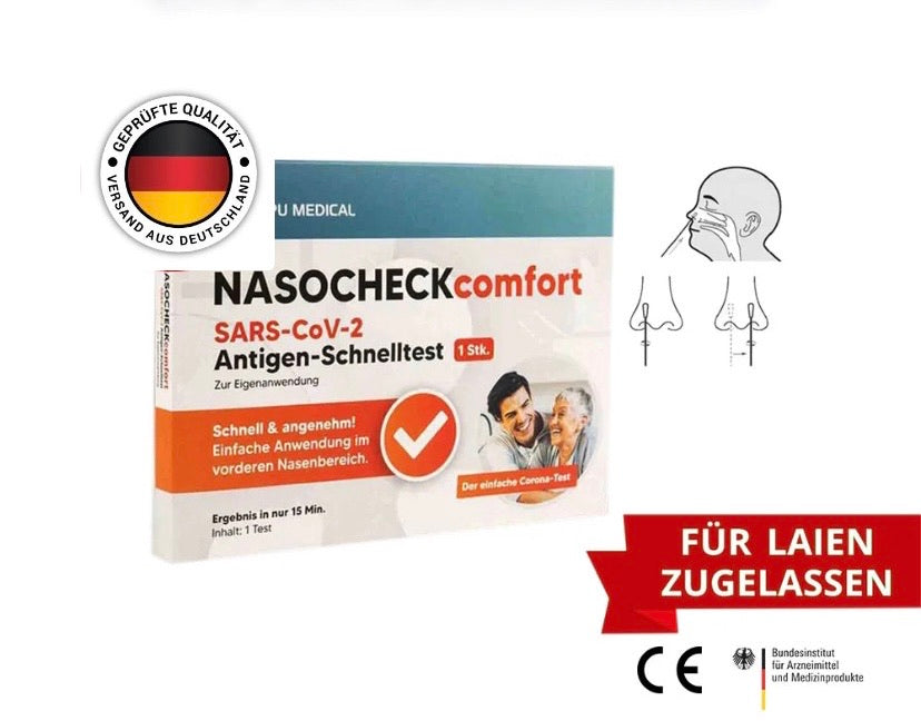 LEPU NASOCHECK Comfort SARS-CoV-2 Antigen Schnell Test | BfArM Gelistet Laientest