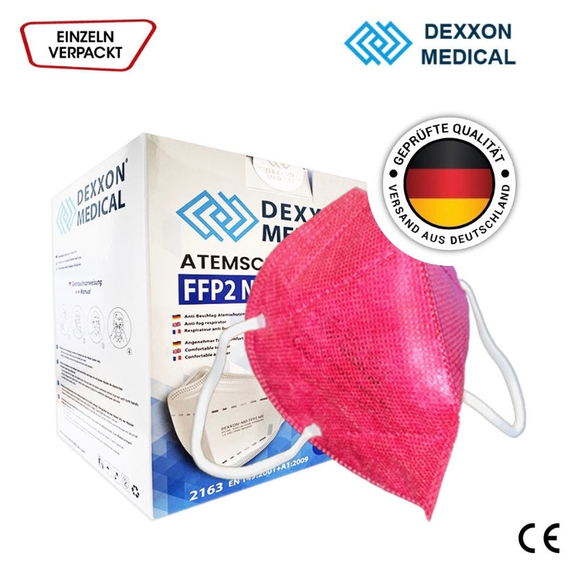 Dexxon Medical Atemschutzmaske FFP2 NR CE2163 (Burgund)