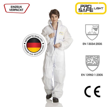 ProSafe® LIGHT SMS-Schutzoverall weiß, Gr. XL PSA Kat.III Typ 5+6