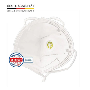 KOUMASK FFP3 Atemschutzmaske mit Ausatemventil I Einzeln Verpackt I 50 Stück