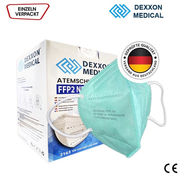 Dexxon Medical Atemschutzmaske FFP2 NR CE2163 (Grün)