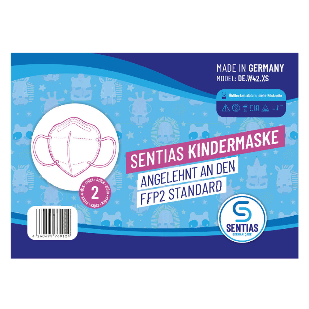Kindermasken FFP2-Qualität | BfArM-zugelassene Infektionsschutzmaske | Made in Germany