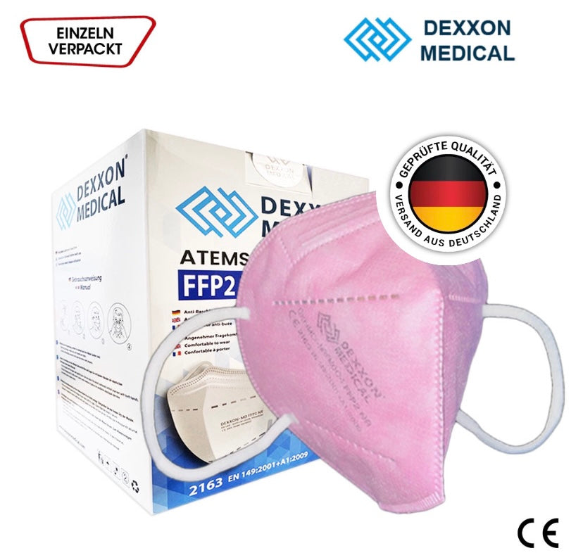 Dexxon Medical Atemschutzmaske FFP2 NR CE2163 (Pink)